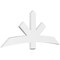 Ekena Millwork Alberta Architectural Grade PVC Gable Bracket, 72"W x 30"H x 2"D x 6"F, 10/12 Pitch GBP072X30X0206ALB00 - alternate 1